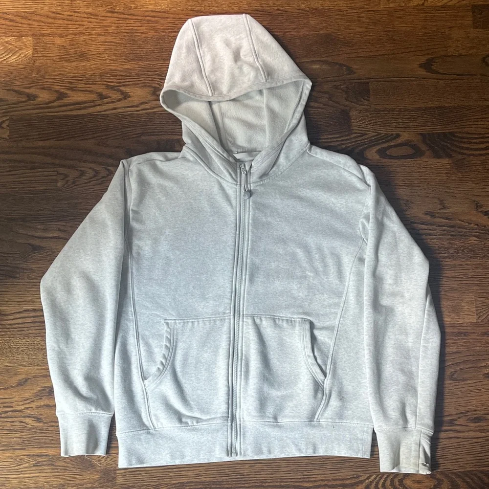 Athleta Girl Gray Fleece Jacket - Picture 1 of 4